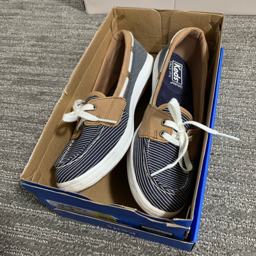 Glimmer Nautical Navy Keds 7.5